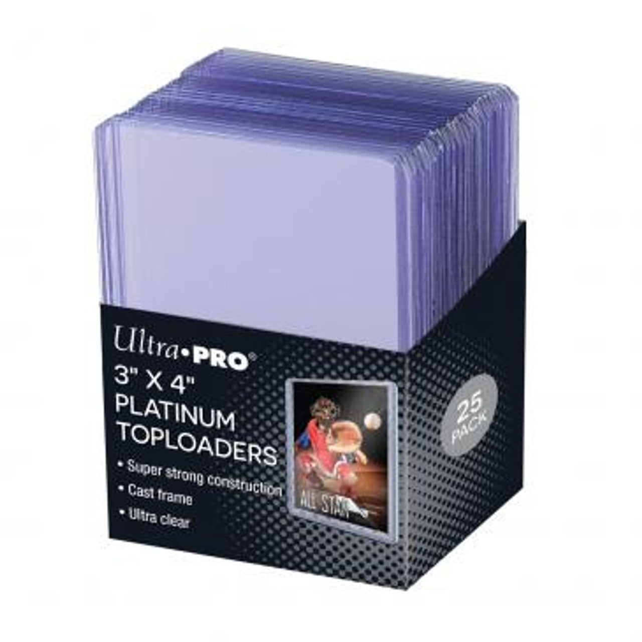 Supplies 3"X4" Ultra Pro Clear Platinum Toploader (Pack of 25)