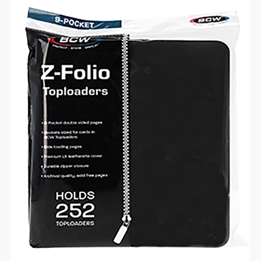 Supplies: BCW Z-Folio for Toploaders 9-Pocket LX Black